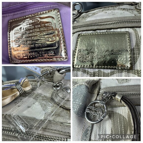 Authentic COACH # 16732 Poppy Patchwork Rocker Tote Satchel /Shoulder Bag - Picture 12 of 14